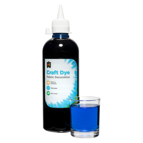 Educational Colours Craft Dye 500ml blue liquid in eco-friendly PET bottle