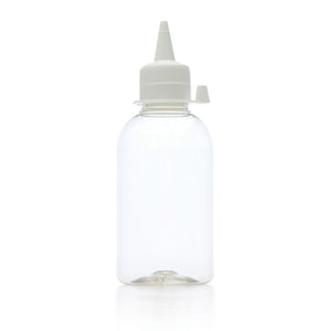 Educational Colours Empty Bottles and Witches Caps 250ml Pack of 12. Educational Colours 250ml plastic empty bottles with witch's cap closures, pack of 12.
