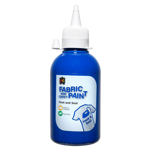 Educational Colours Fabric and Craft Paint 250ml Dark Blue. Educational Colours Fabric and Craft Paint 250ml bottle in Dark Blue.