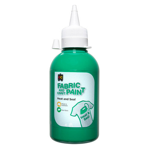 Educational Colours Fabric and Craft Paint 250ml Forest Green. Educational Colours Fabric and Craft Paint 250ml bottle in Forest Green.