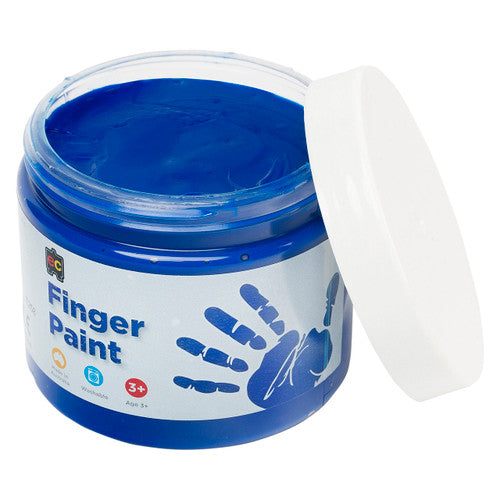 Educational Colours Finger Paint 250ml Tub Blue. Educational Colours blue finger paint in a 250ml tub, made in Australia.