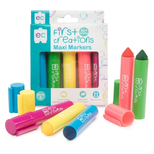 Educational Colours First Creations Maxi Markers - box of 5 assorted colours