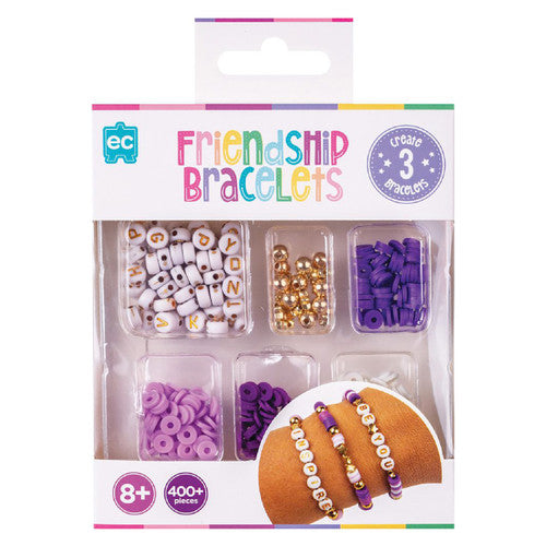 Educational Colours Friendship Bracelet Set Purple. Educational Colours Friendship Bracelet Set in purple colour theme.