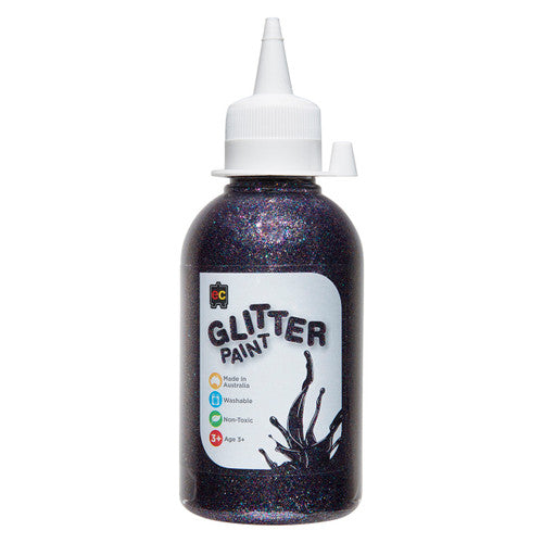 Educational Colours Glitter Paint 250ml Multi Colour. Educational Colours Glitter Paint 250ml bottle in multi colour with shimmer finish.