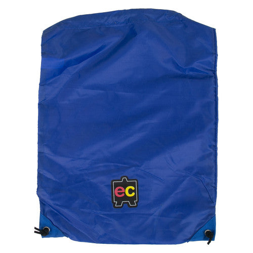 Educational Colours Gym Bag 330 x 440mm Blue. Educational Colours blue nylon gym bag 330x440mm with double drawstring closure.