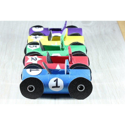 Educational Colours Hygienic Craft Rolls School Pack of 110. Close-up of individual hygienic craft roll measuring 110mm x 38mm from Educational Colours.