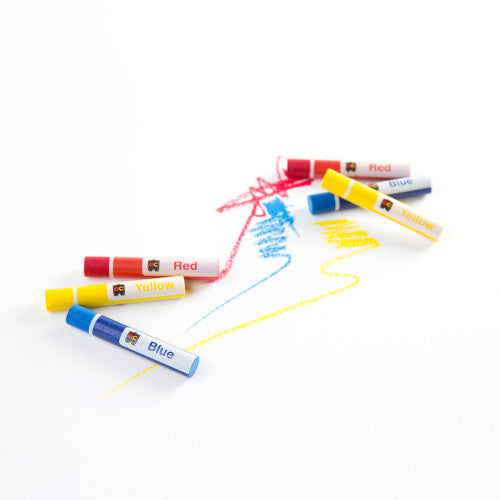 Educational Colours Jumbo Oil Pastels Classroom Box of 432. Student using Educational Colours jumbo oil pastels for a classroom art project.