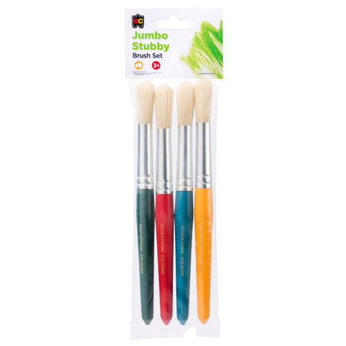 Educational Colours Jumbo Round Stubby Brush Set of 4 - image 1