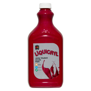 Educational Colours Liquicryl Junior Student Acrylic Paint 2L Magenta. Educational Colours Liquicryl Junior Student Acrylic Paint 2L bottle in magenta.