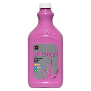 Educational Colours Liquitemp Classroom Poster Paint 2L Lilac. Educational Colours Liquitemp 2L Lilac poster paint in a PET bottle.