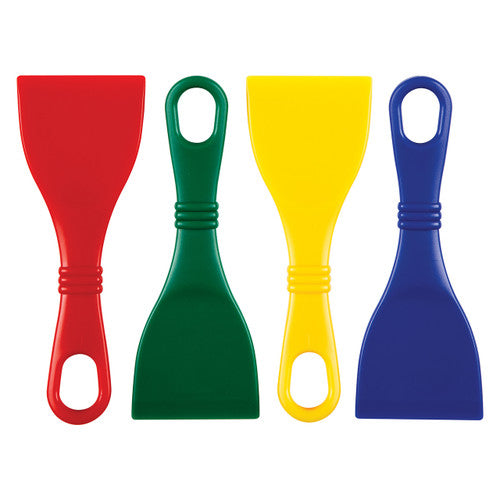Educational Colours Mini Dough Cutters set of 12 in assorted bright colours arranged together