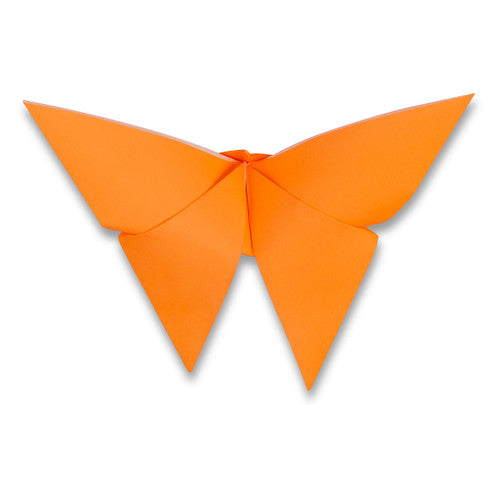 Educational Colours Origami Paper Assorted Fluoro Colours Pack of 200. Child folding a fluorescent origami sheet into an animal shape.
