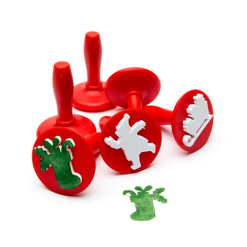 Educational Colours Paint and Dough Stampers Christmas Set of 6. Educational Colours Christmas stampers set of 6 in plastic moulded hangsell packaging.