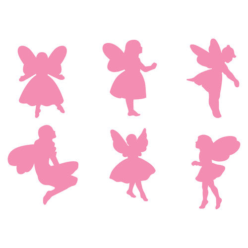 Educational Colours Paint and Dough Stampers Fairy Set of 6. Six fairy design stampers with 80mm height and 60mm stamp diameter for kids art activities.