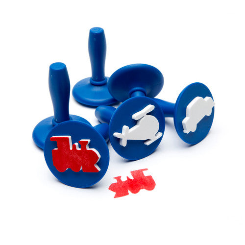 Educational Colours Paint and Dough Stampers Transport Set of 6. Educational Colours Transport Stampers set of 6 in plastic hangsell packaging.