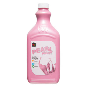 Educational Colours Pearl Paint Junior Acrylic 2L Pink bottle front view