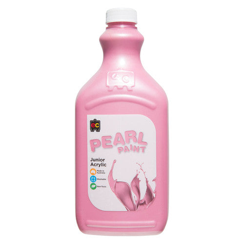 Educational Colours Pearl Paint Junior Acrylic 2L Pink bottle front view