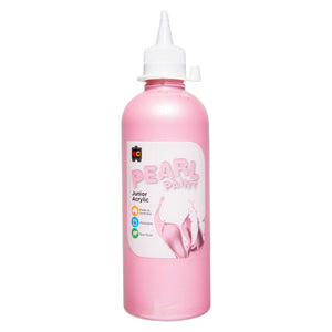 Educational Colours Pearl Paint Junior Acrylic 500ml Pink - image 1