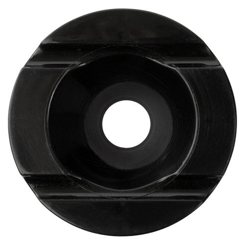 Educational Colours Premium Safety Pot Lid Black Only. Educational Colours Premium Safety Pot Lid in black, top view showing anti-spill design.