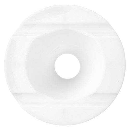 Educational Colours Premium Safety Pot Lid Clear Only. Educational Colours Premium Safety Pot Lid in clear, top view showing two brush-rest grooves.