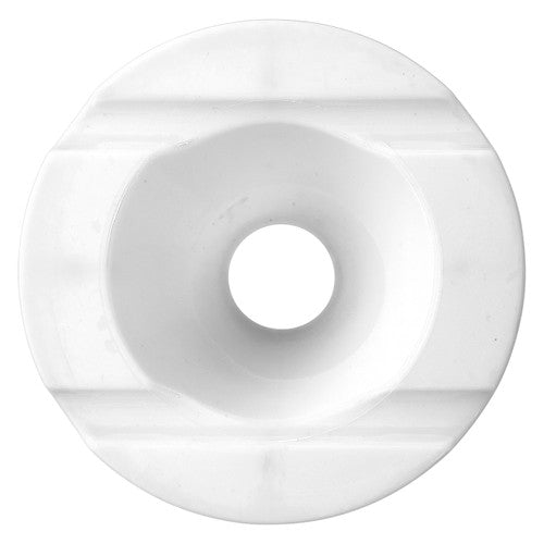 Educational Colours Premium Safety Pot Lid White Only. Educational Colours Premium Safety Pot Lid in white, top view showing anti-spill design.