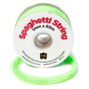 Educational Colours Spaghetti String 60m Pale Green - image 1