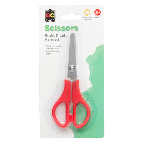 Educational Colours S130 stainless steel scissors 130mm with ergonomic plastic handles, suited to left and right-handed users