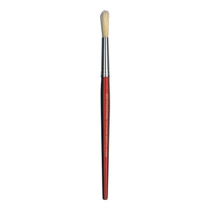 Educational Colours Stubby Brush Midi with genuine hog hair bristles, 17.2cm length, suitable for young children