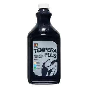 Educational Colours Tempera Plus Classroom Paint 2L Black. Educational Colours Tempera Plus 2L Black classroom paint in an eco-friendly PET bottle.