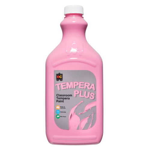 Educational Colours Tempera Plus Classroom Paint 2L Pink. Educational Colours Tempera Plus Classroom Paint 2L bottle in pink.