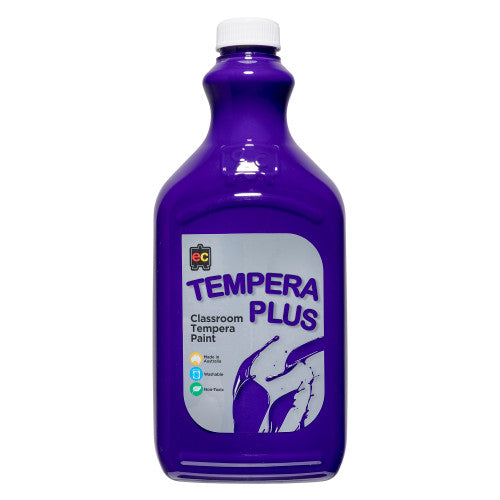 Educational Colours Tempera Plus Classroom Paint 2L Purple. Educational Colours Tempera Plus Classroom Paint 2L bottle in purple.