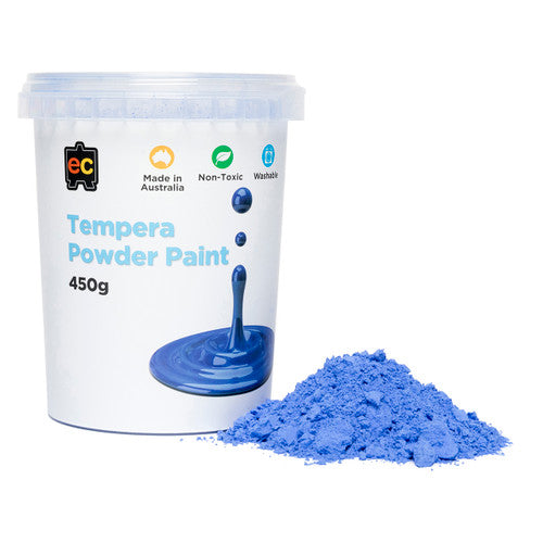 Educational Colours Tempera Powder Paint 450g Blue - image 1. Product photograph 1 of 2 as supplied by Mega Office Supplies.