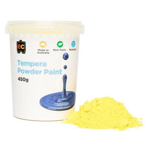Educational Colours Tempera Powder Paint 450g Yellow. Educational Colours Tempera Powder Paint 450g tub in Yellow.