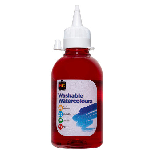 Educational Colours Washable Watercolour 250ml Orange. Educational Colours Washable Watercolour 250ml bottle in Orange.