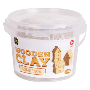 Educational Colours Wooden Clay 500g Light Brown - image 1