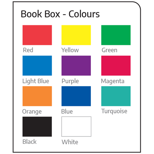 Elizabeth Richards pastel book boxes arranged together showing colour variety