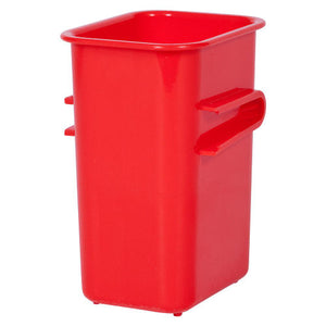 Elizabeth Richards Red Connector Tub front view showing compact rectangular shape