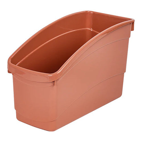 Elizabeth Richards Plastic Book Tub in Mallee colour, front view