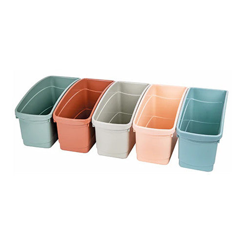 Snow Gum book tub interior showing storage depth suitable for tall books and folders