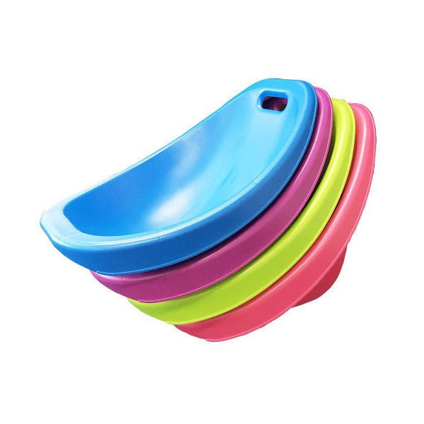 Elizabeth Richards Scoop Rocker chairs in Light Blue, Purple, Lime Green, and Magenta