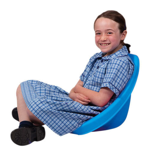 Four Scoop Rocker chairs arranged in a row showing mixed colour set