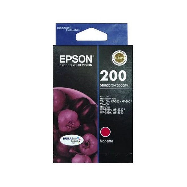 Epson 200 DURABrite Ultra Magenta ink cartridge C13T200392 for Expression Home and WorkForce printers