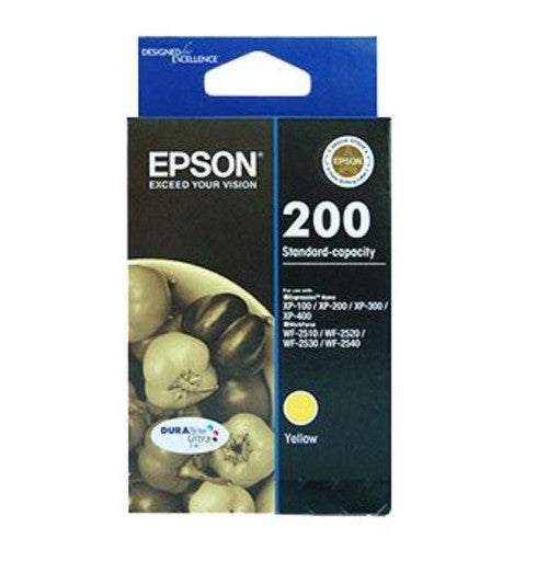 Epson 200 DURABrite Ultra Yellow ink cartridge C13T200492 for XP and WF series printers