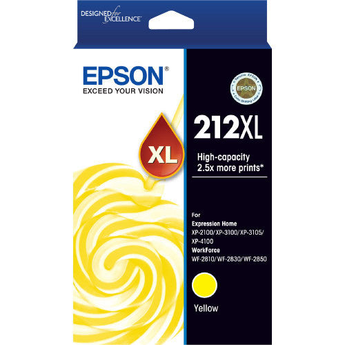 Epson 212XL high capacity yellow ink cartridge for WorkForce and Expression Home printers