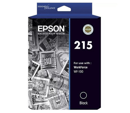 Epson 215 Black Inkjet Cartridge C13T215192 for WorkForce WF-100