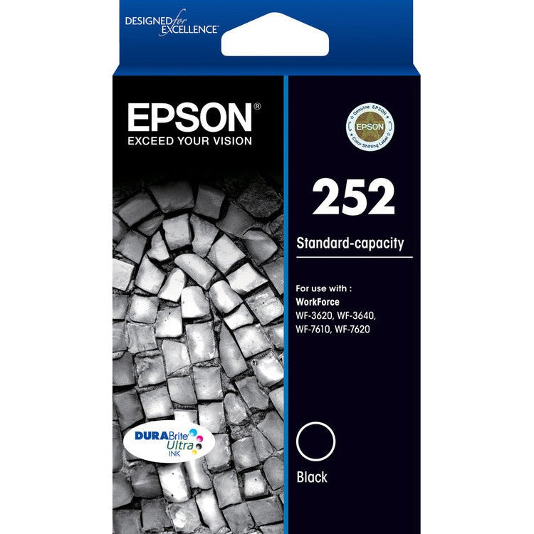 Epson 252 standard capacity DURABrite Ultra black ink cartridge for WorkForce printers