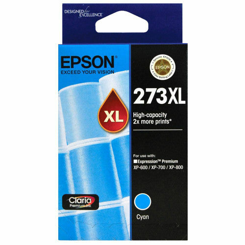 Epson 273XL High Yield Cyan ink cartridge C13T275292 for Expression Premium XP series printers