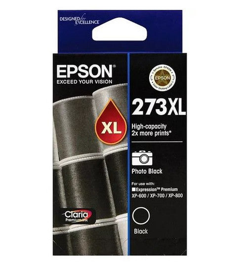 Epson 273XL High Yield Claria Premium Photo Black ink cartridge for Expression Premium XP series printers