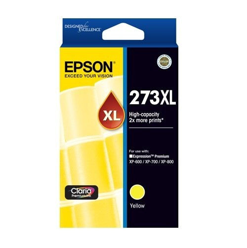 Epson 273XL Yellow high yield Claria Premium ink cartridge for Expression Premium XP-series printers