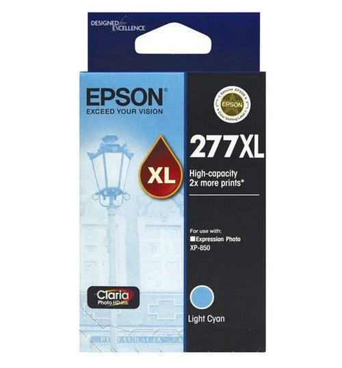Epson 277XL high yield light cyan ink cartridge for Expression Photo XP-850, XP-860, XP-950 and XP-960 printers